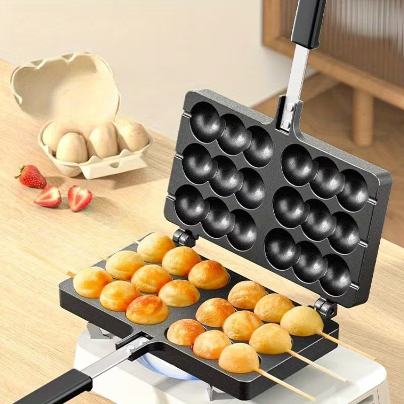 Commercial Egg Waffle Mold, Home Gas And Electric Egg Waffle Baking Machine, Cookie And Cake Molds
