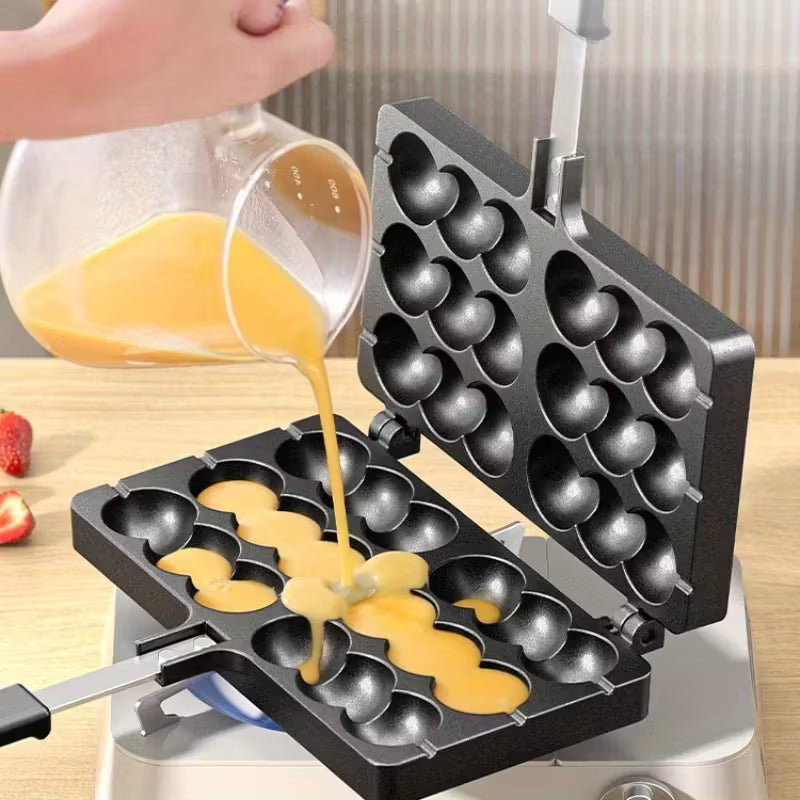 Commercial Egg Waffle Mold, Home Gas And Electric Egg Waffle Baking Machine, Cookie And Cake Molds